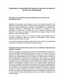 Capacitación y actualización del docente en servicio con atención de niños con discapacidad.
