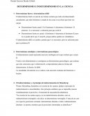 DETERMINISMO E INDETERMINISMO