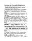 Enfoque territorial del desarrollo