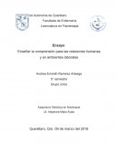 Enseñar la comprensión para las relaciones humanas y en ambientes laborales