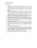 Sociología Jurídica.