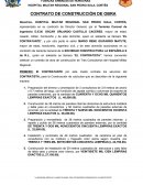 CONTRATO DE CONSTRUCCIÓN DE OBRA