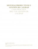 SISTEMAS PRODUCTIVOS Y GESTIÓN DE CALIDAD.