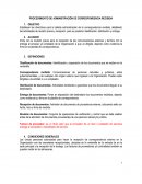 Procedimiento de administración de correspondencia