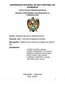 Análisis de la crítica de la poética de Octavio paz