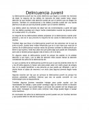 Delincuencia juvenil.