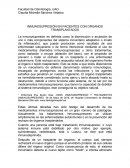 INMUNOSUPRESIÓN EN PACIENTES CON ORGANOS TRANSPLANTADOS