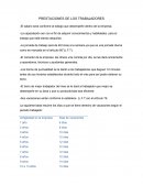 PRESTACIONES DE LOS TRABAJADORES