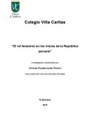 Monografia- El rol femenino en los inicios de la República peruana