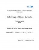 Metodología del Diseño Curricular.