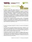 Reporte, visita a CENAM