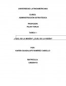 Administración estratégica. ¿Cuál es la misión? ¿Cuál es la visión?