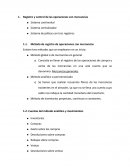 Registro y control de las operaciones con mercancías
