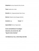 Lectura Expresión Oral y Escrita.