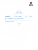 ENSAYO COBERTURA DE ZINC (ALAMBRE GALVANIZADO)