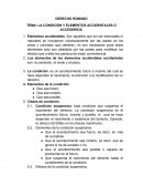 LA CONDICION Y ELEMENTOS ACCIDENTALES O ACCESORIOS.