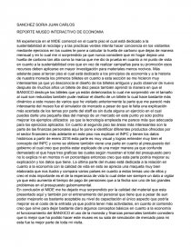 REPORTE MUSEO INTERACTIVO DE ECONOMIA .. Página 1