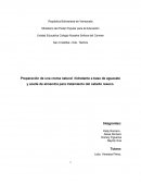 Preparación de una crema natural hidratante a base de aguacate y aceite de almendra para tratamiento del cabello reseco.