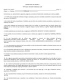 EXAMEN FINAL DE ESPAÑOL l