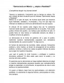 La soberanía del pueblo: Un análisis crítico de la democracia en México