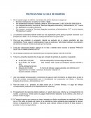 POLITICAS PARA CICLO DE INGRESOS