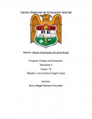 Bases psicologías del aprendizaje