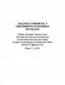 BALANZA COMERCIAL Y CRECIMIENTO ECONOMICO EN PALAOS
