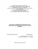 RELACIÓN DE LA ADMINISTRACIÓN TRIBUTARIA CON LAS VARIABLES MACROECONÍMICAS QUE AFECTAN LA POLÍTICA ECONÓMICA