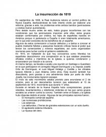 La insurrección de 1810. Página 1