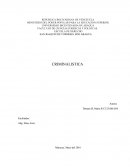 La Criminalística tiene muchas definiciones como tal, algunos autores como Montiel expresa que es la ciencia que está conectada con el derecho penal, se encarga de los indicios del lugar en donde se halla efectuado un hecho punible