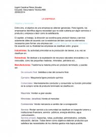 LA EMPRESA Objetivo y funciones. Página 1