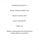 Contextualización de los fenómenos sociales políticos y económicos