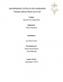 Resumen de Código Ético