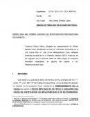 Absuelve traslado de acusación fiscal