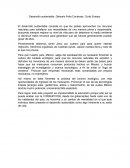 Desarrollo sustentable. Dámaris Ávila Contreras. Corto Ensayo