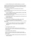 ¿Cuál es la diferencia entre un auditor predecesor y un sucesor?