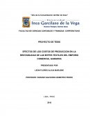 EFECTOS DE LOS COSTOS DE PRODUCCION EN LA RENTABILIDAD DE LAS MYPES TEXTILES DEL EMPORIO COMERCIAL GAMARRA