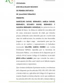 JUICIO SUCESORIO INTESTAMENTARIO MARCELINO RAFAEL BERNARDO..