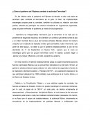 ¿Cómo el gobierno de Filipinas combate la actividad Terrorista?
