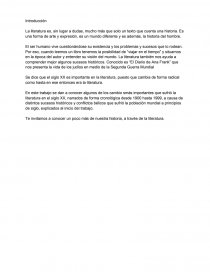 Literatura diversos cambios desde el siglo XX.. Página 1