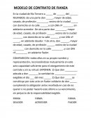 MODELO DE CONTRATO DE FIANZA