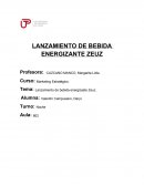 Lanzamiento de bebida energizaste Zeuz