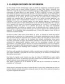 LA MEJOR DECISIÓN DE INVERSIÓN.