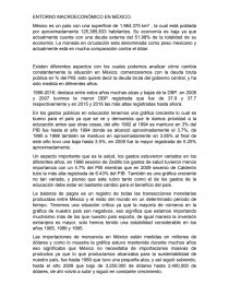 ENTORNO MACROECONÓMICO EN MÉXICO.. Página 1