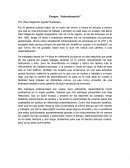 Ensayo: “Autovaloración”
