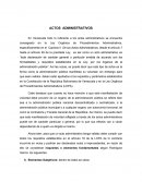 Clasificación de los actos administrativos
