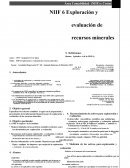 Exploración y evaluación de recursos minerales