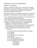 Ceremonia del Grito de Independencia