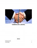 La Terminación Laboral es el acto mediante el cual se extinguen de manera natural las relaciones de trabajo