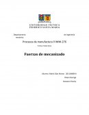 Fuerzas de mecanizado